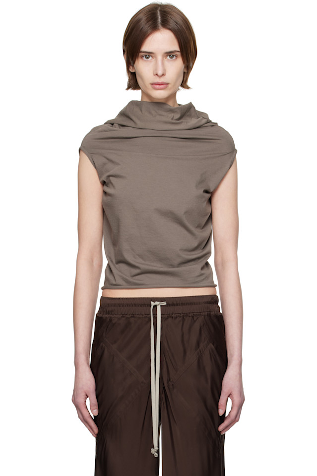 

Голливудская футболка с принтом в виде джерси Rick Owens, цвет dust