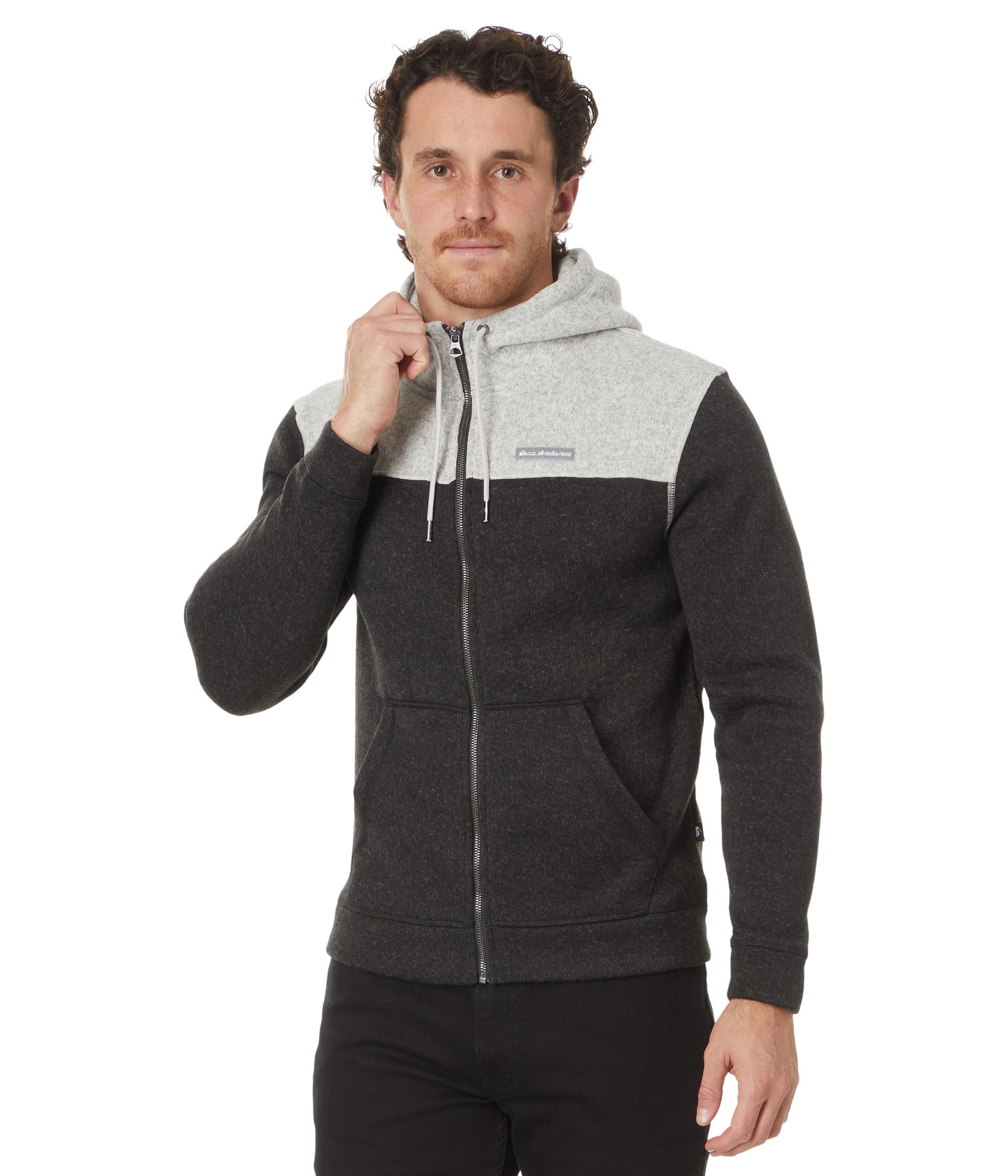 

Толстовка Quiksilver Keller Block Zip Hooded Zip Fleece, Black Heather