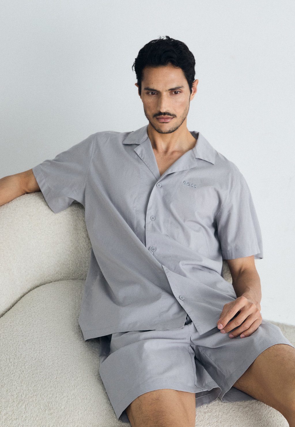

Пижама CHRIS - Pyjama set BOSS, светло-серый