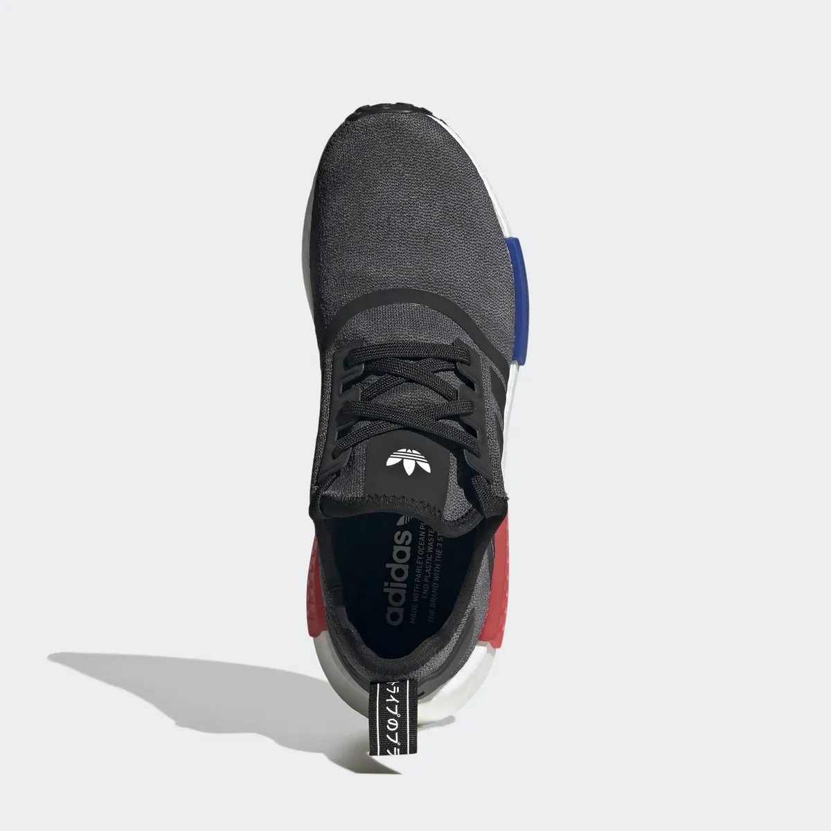 Кроссовки Adidas Originals "NMD_R1", цвет Core Black / Semi Lucid Blue / Glory Red — фото 4