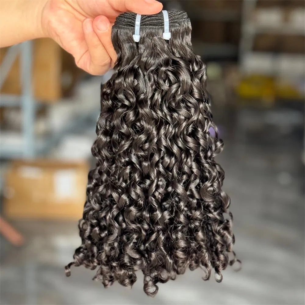 Накладные волосы «Pixie Bouncy Curly» из натуральных волос Qrstuvxzy — фото 4