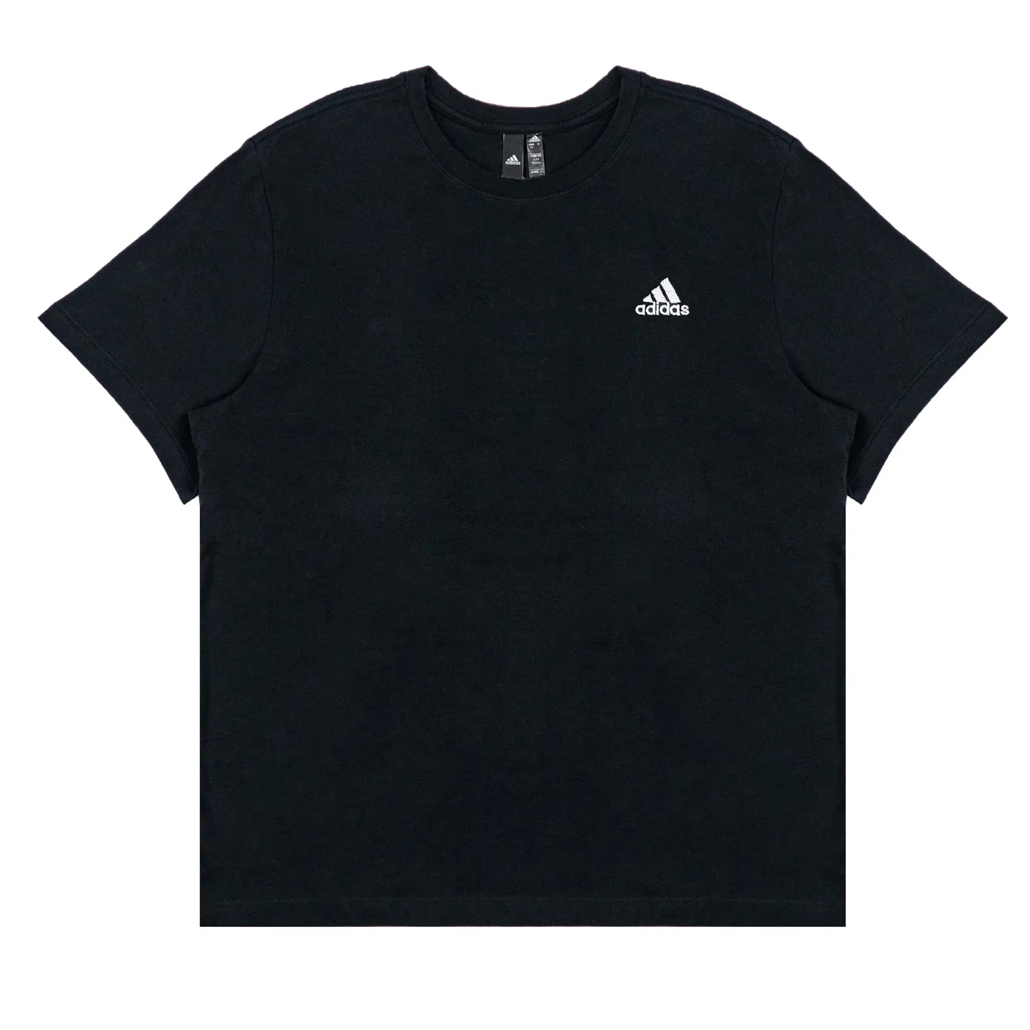 Футболка с логотипом Adidas MUST HAVES черно-белая — фото 4
