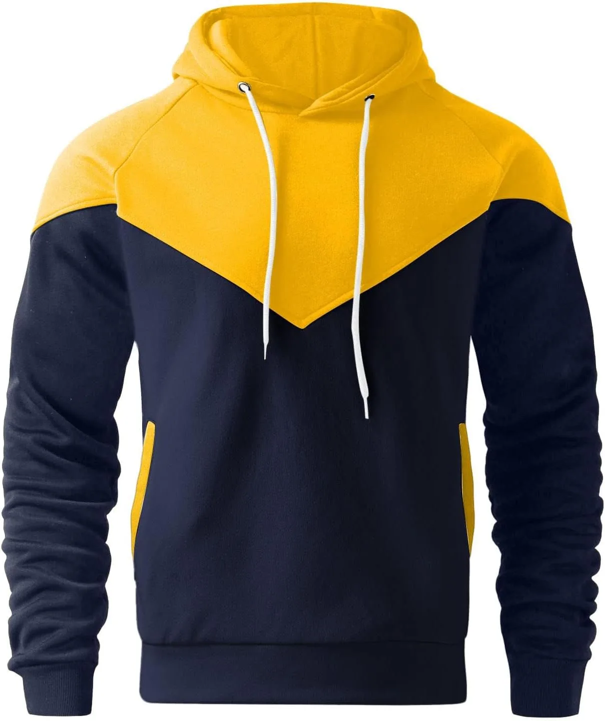 

Мужская флисовая толстовка с капюшоном Midweight Color Block и карманами