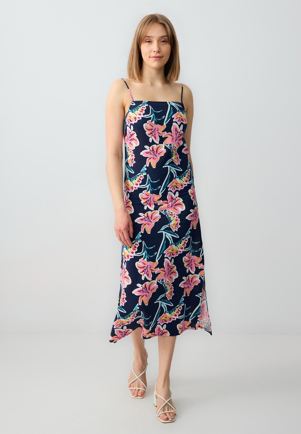 

Повседневное платье FLORAL PATTERNED STRAPPY MIDI Jimmy Key, розовый