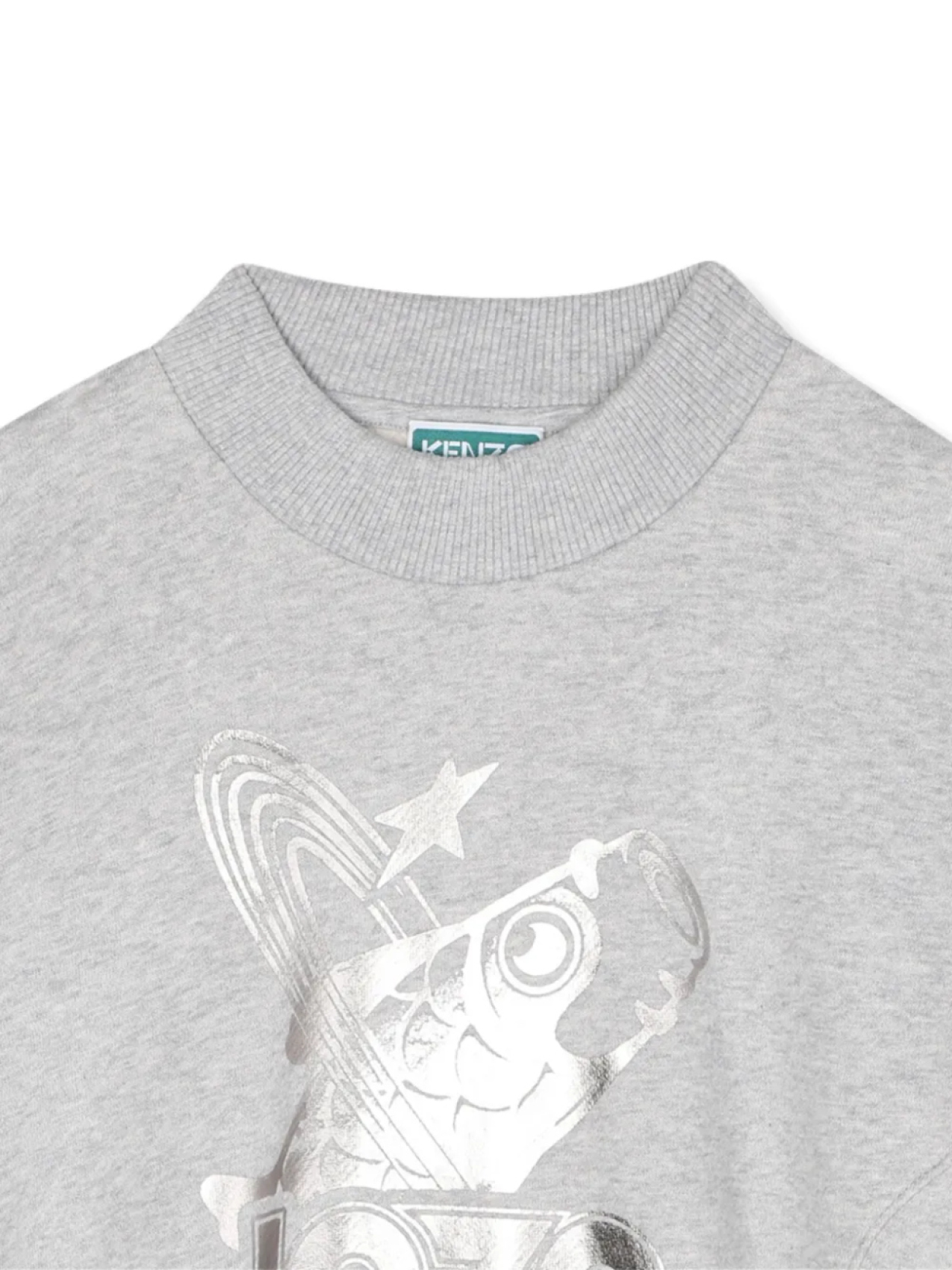 Kenzo Kids толстовка с графичным принтом, серый — фото 3