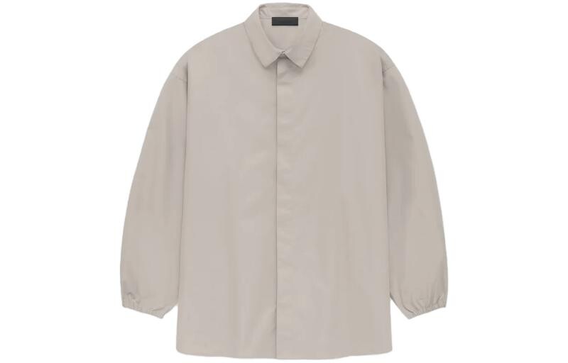 

Рубашка из хлопковой смеси Fear Of God Essentials, цвет Silver Cloud