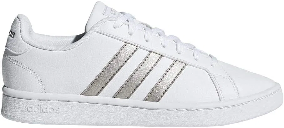 Кроссовки теннисные adidas, цвет White/Platinum Metallic/White — фото 2