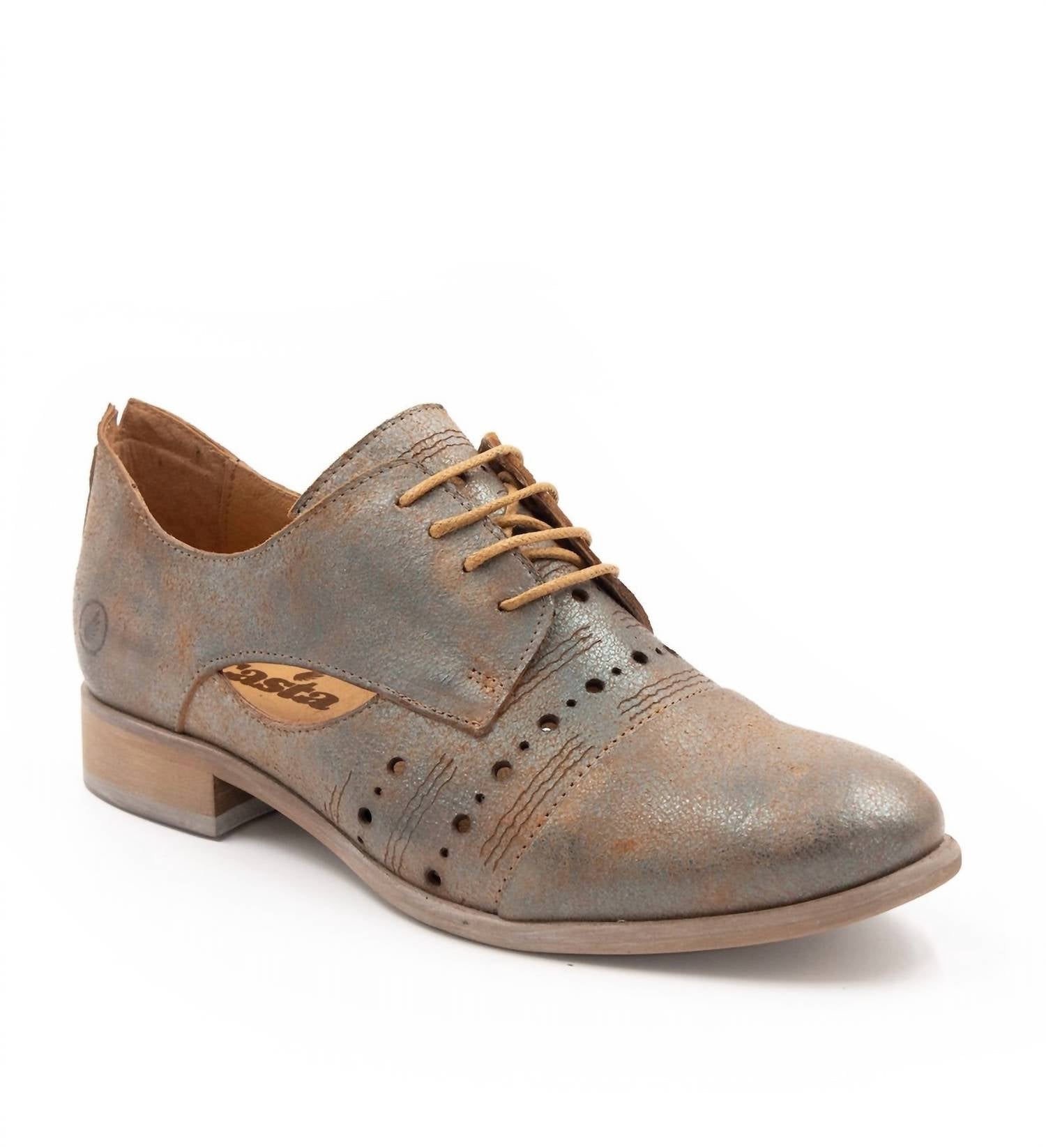 Женские мокасины Fargo Lace Up в цвете Petrol Casta