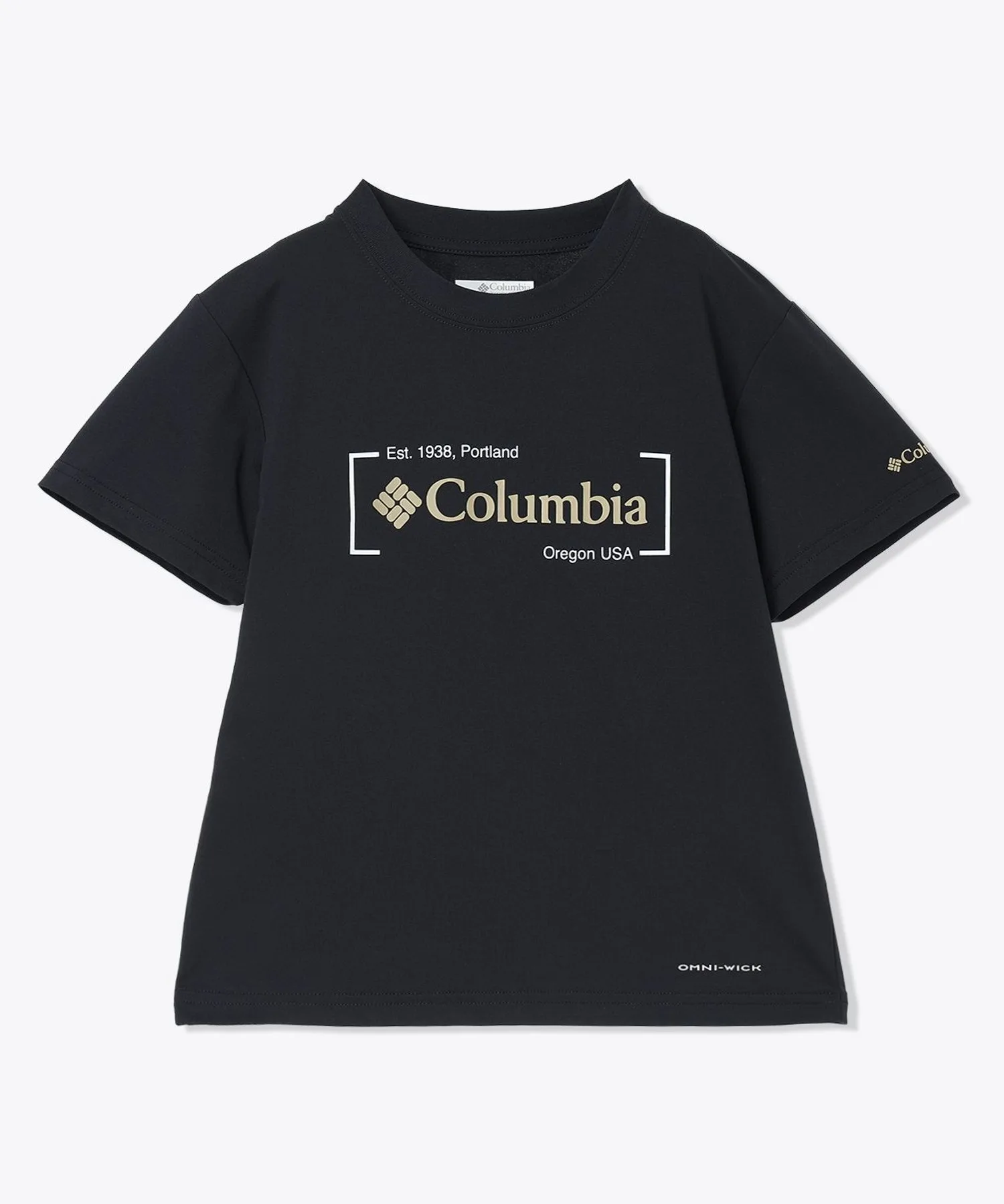 Детская футболка с принтом Time to Trail Columbia Omni-Wick белая — фото 3