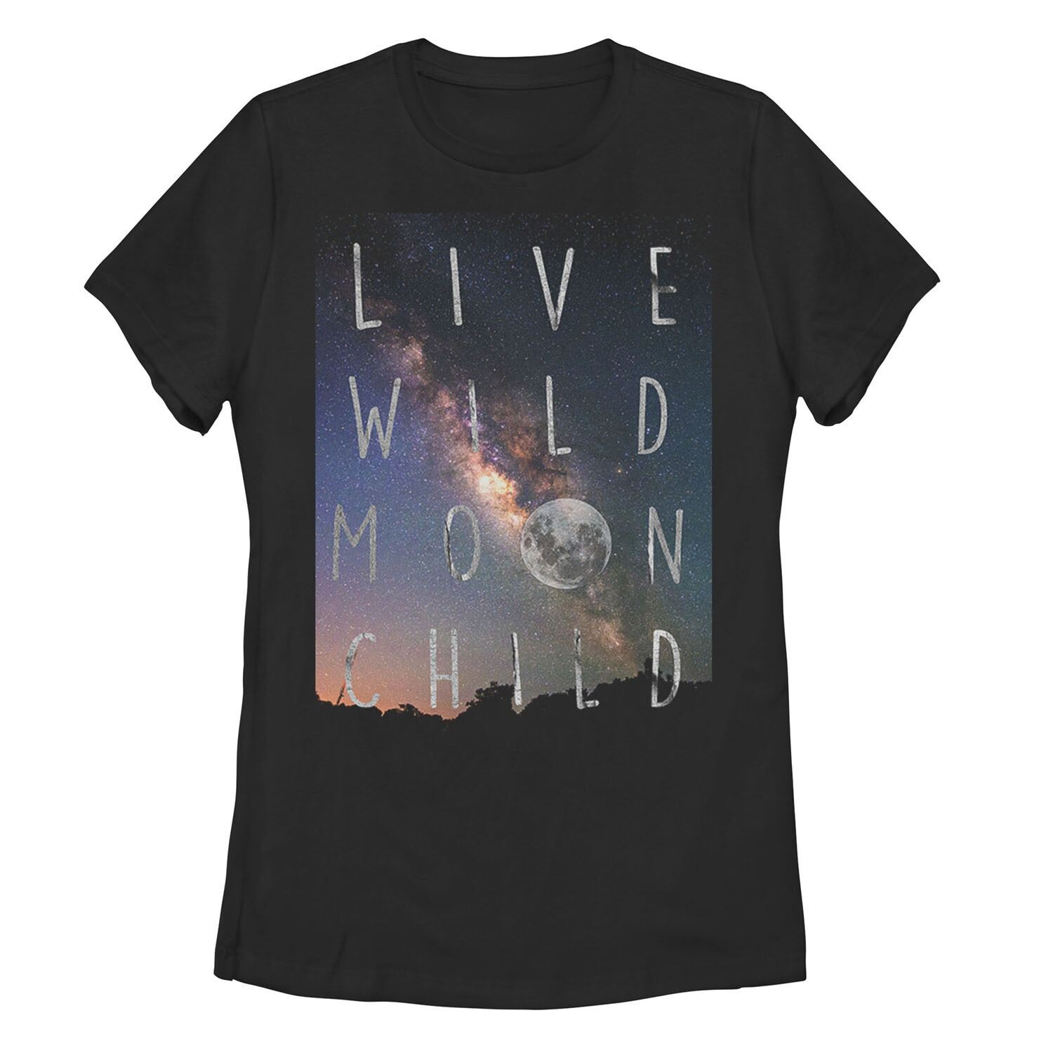 

Детская футболка с рисунком Live Wild Moon для юниоров