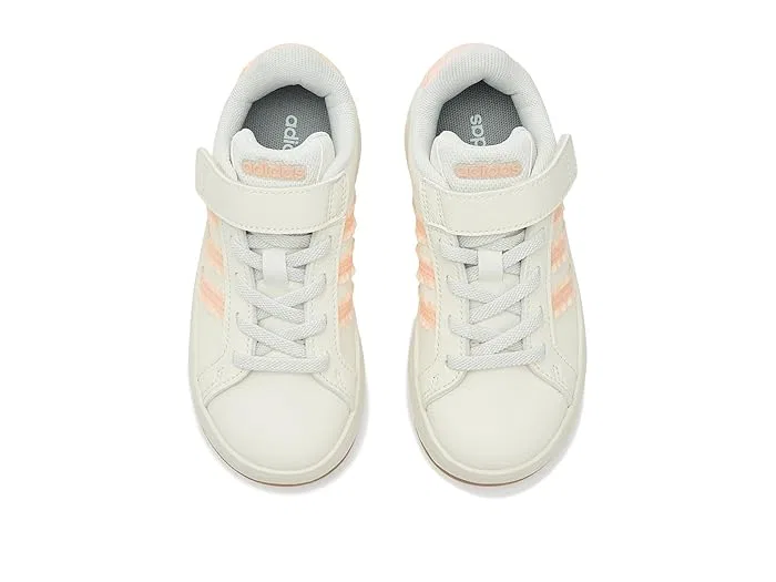 Кроссовки детские Grand Court 3.0 Adidas Kids, White/Blush Pink/Gum — фото 3