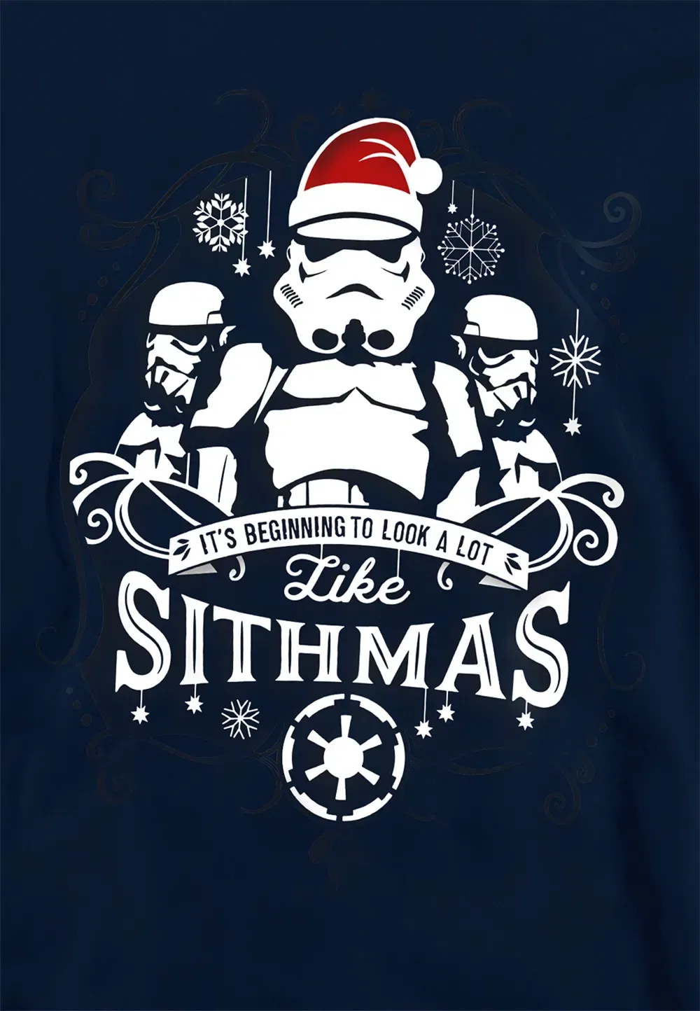 Детская худи Star Wars Christmas темно-синий Disney, темно-синий — фото 2