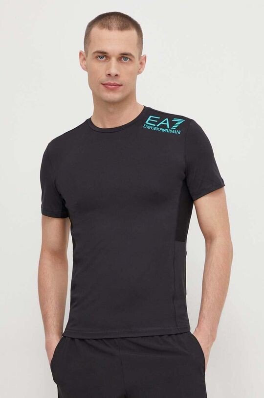 

Тренировочная футболка EA7 Emporio Armani, черный