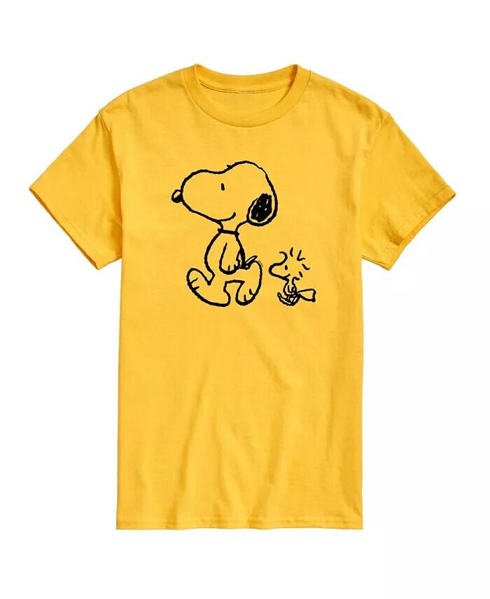 

Мужская футболка Peanuts Snoopy Woodstock AIRWAVES, желтый