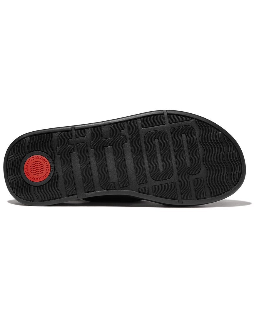 FitFlop F-Mode кожаные сандалии, черный — фото 3