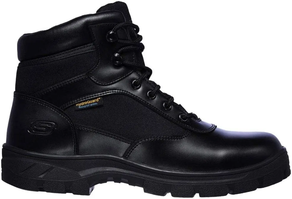 Мужские тактические военные ботинки Skechers Wascana-Benen, Black Leather W Textile — фото 4