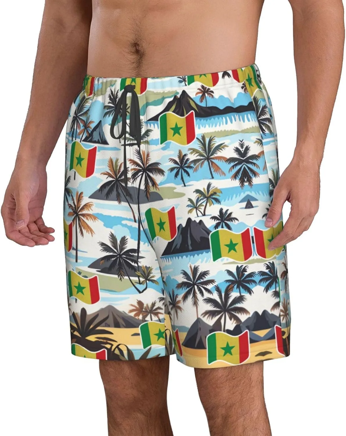 Мужские плавки-шорты Sierra Leone Sierra Leonean Board Shorts Swim Trunks Generic, Senegal Senegalese — фото 2