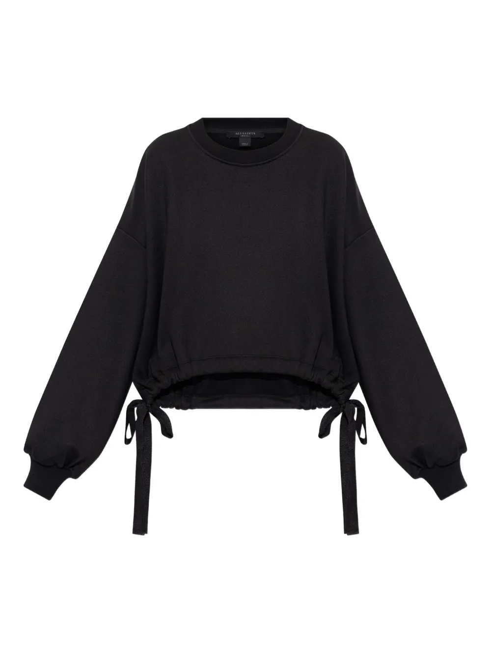 

Свитер с завязками Allsaints, черный