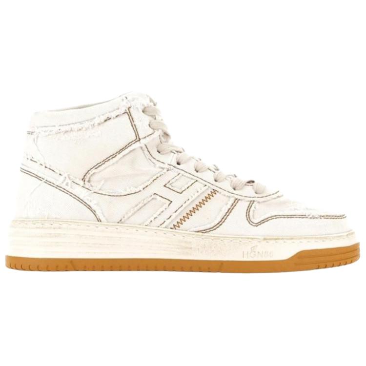 H630 High top стильные скейтбординговые кроссовки мужские белые HOGAN, original shoe box included — фото 3