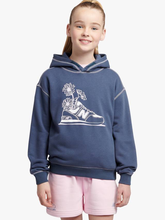 

Детская толстовка с принтом кроссовок New Balance, Vintage Indigo