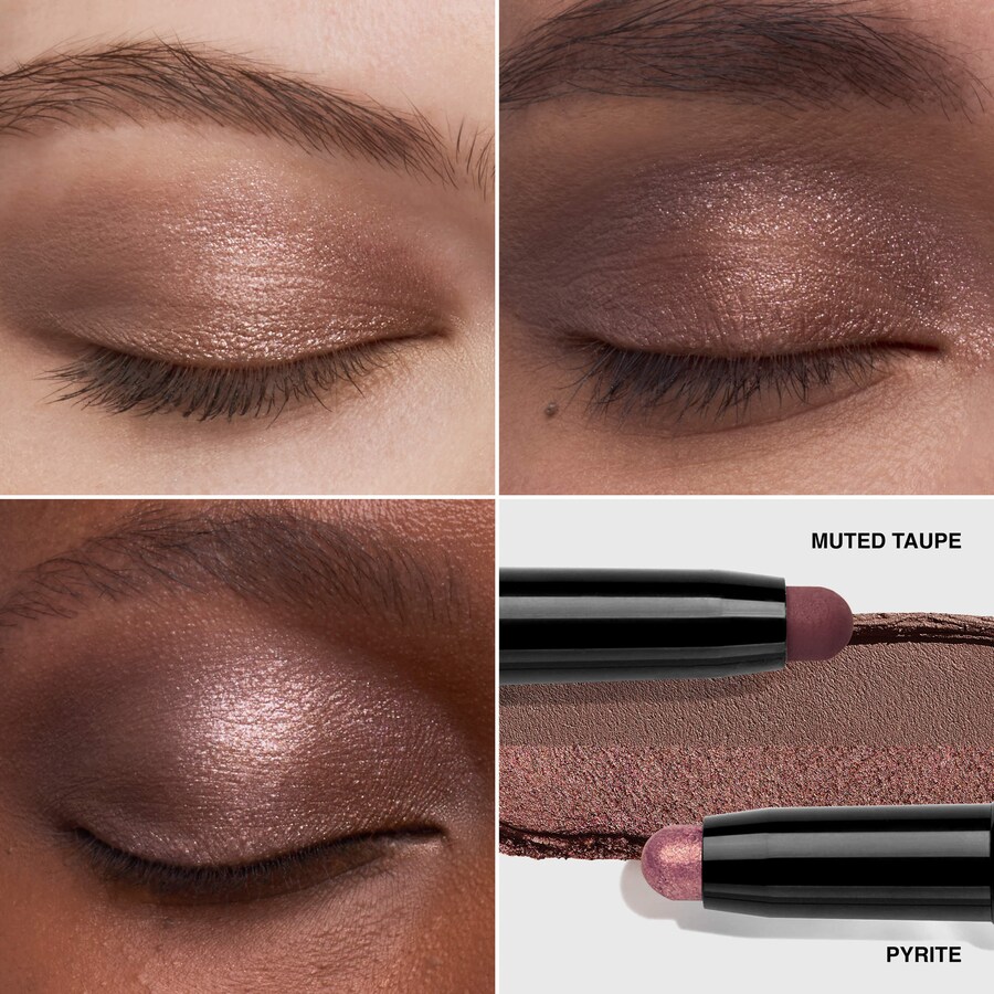 Двусторонний стойкий водостойкий кремовый карандаш для теней Bobbi Brown, 0.0564 oz/1.6 g, Pyrite /Muted Taupe — фото 3