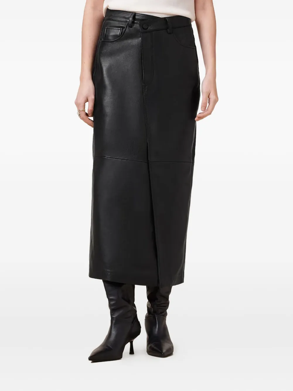 

Юбка миди Eden AllSaints, черный