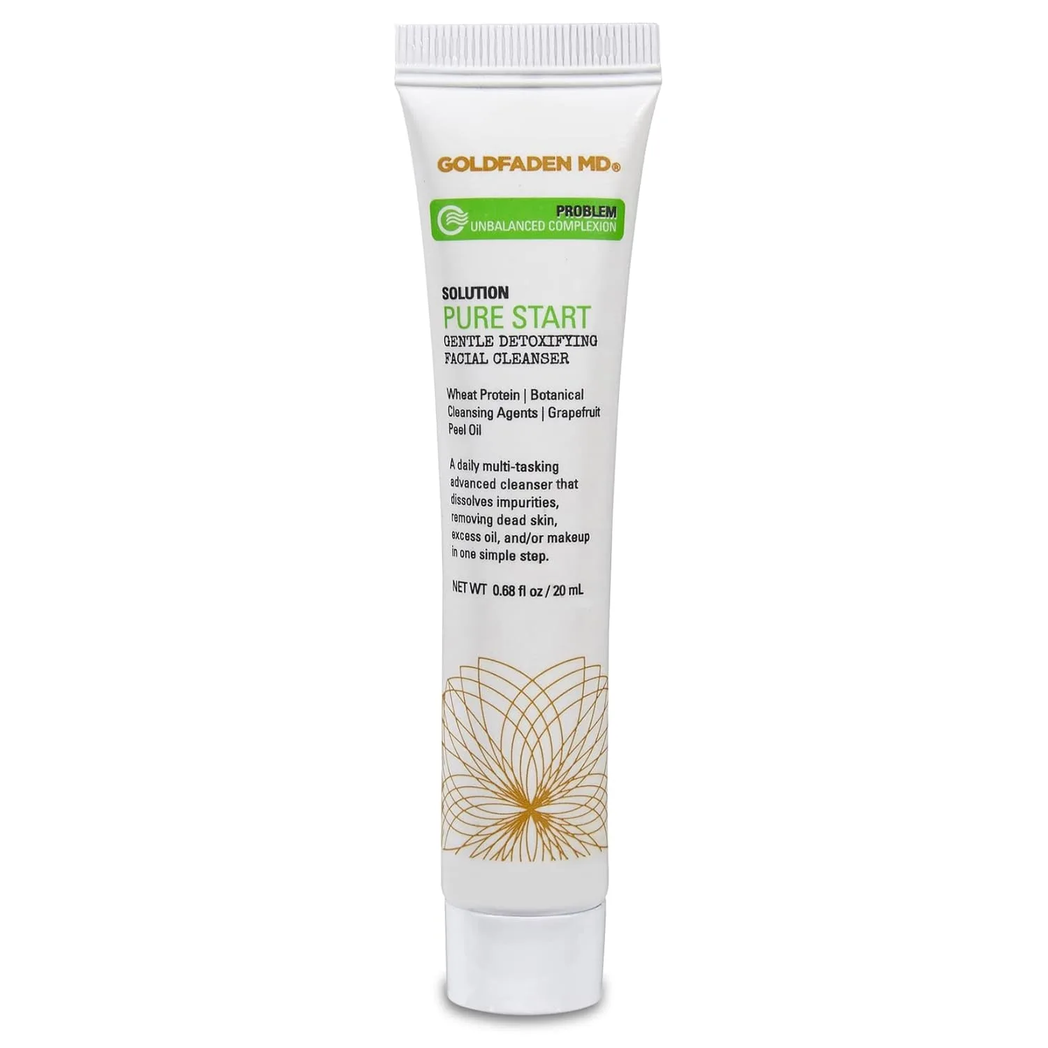 Крем для лица Goldfaden Md — Pure Start Gentle Detoxifying Natural Facial Cleanser с маслом грейпфрутовой цедры, 20 мл