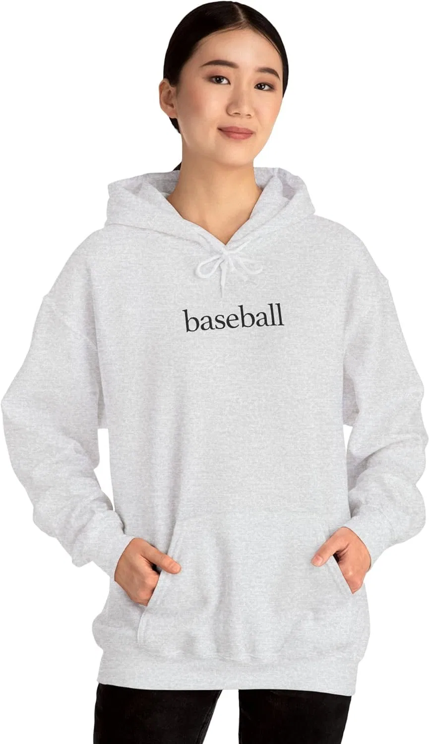 Худи-свитшот с принтом Baseball, утепленный, однополый, цвет Ash — фото 2