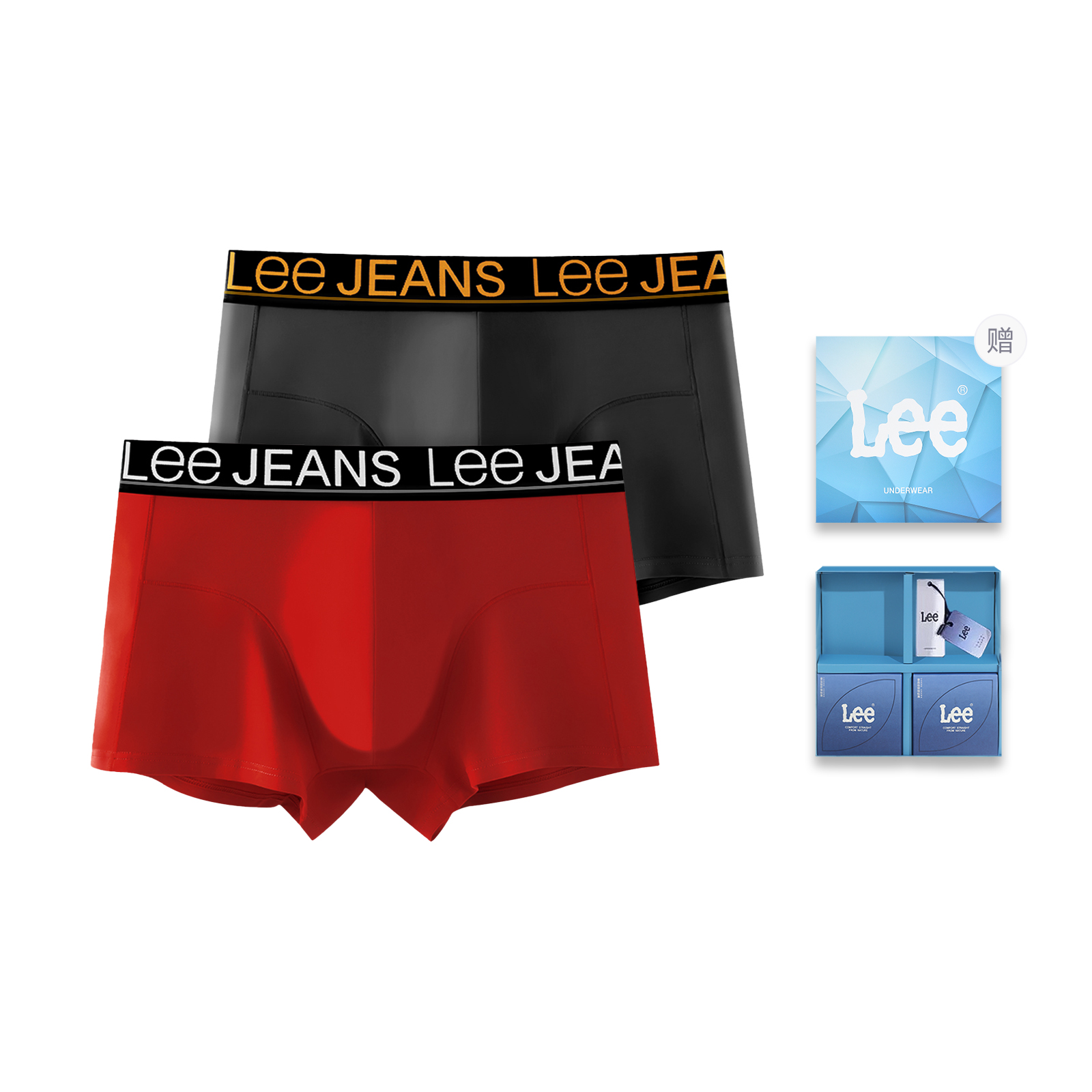 

Sunset 4.0 трусы мужские подарочный набор комбинация Lee, черный