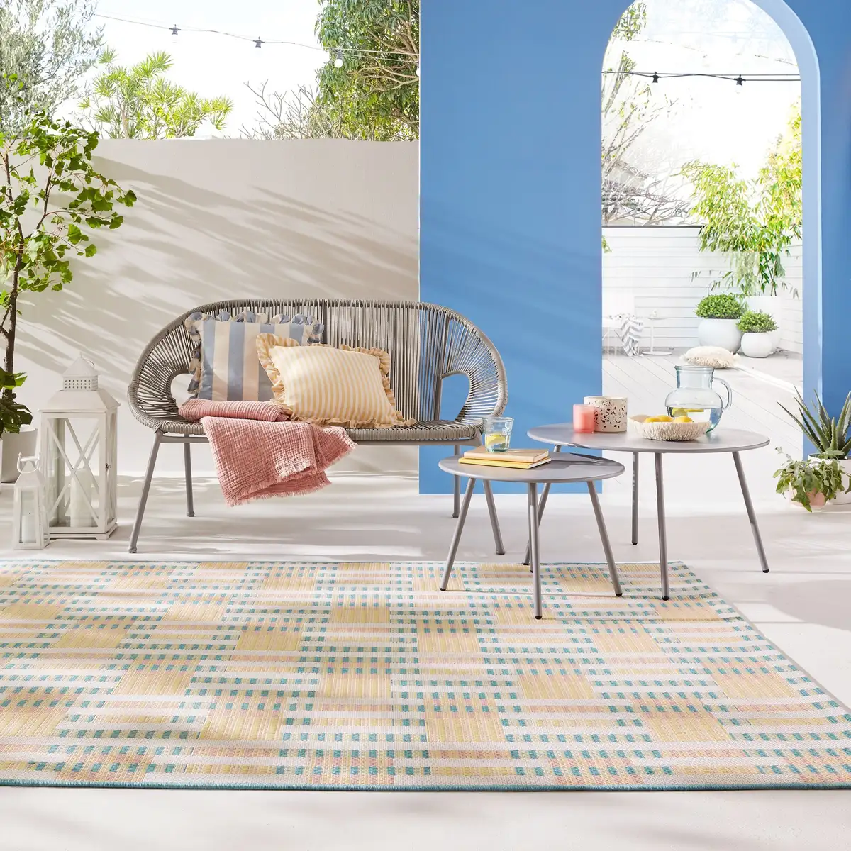 

FLAIR RUGS Ковер "Villa", прямоугольный, уличный ковер 120х170 см, цвет bunt