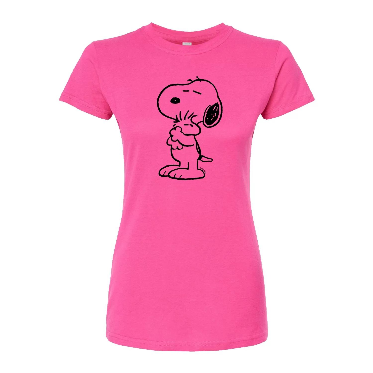 

Облегающая футболка Peanuts Snoopy Woodstock для юниоров Licensed Character, розовый
