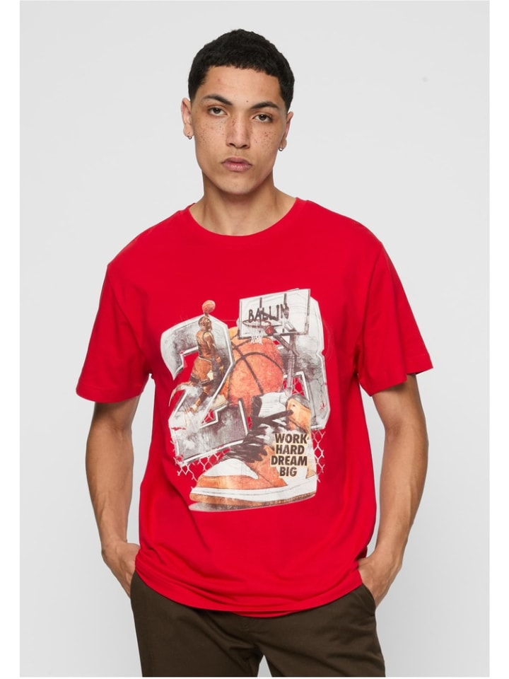 

Футболка Vintage Ballin Tee красного цвета Mister Tee, Красный, Футболка Vintage Ballin Tee красного цвета Mister Tee