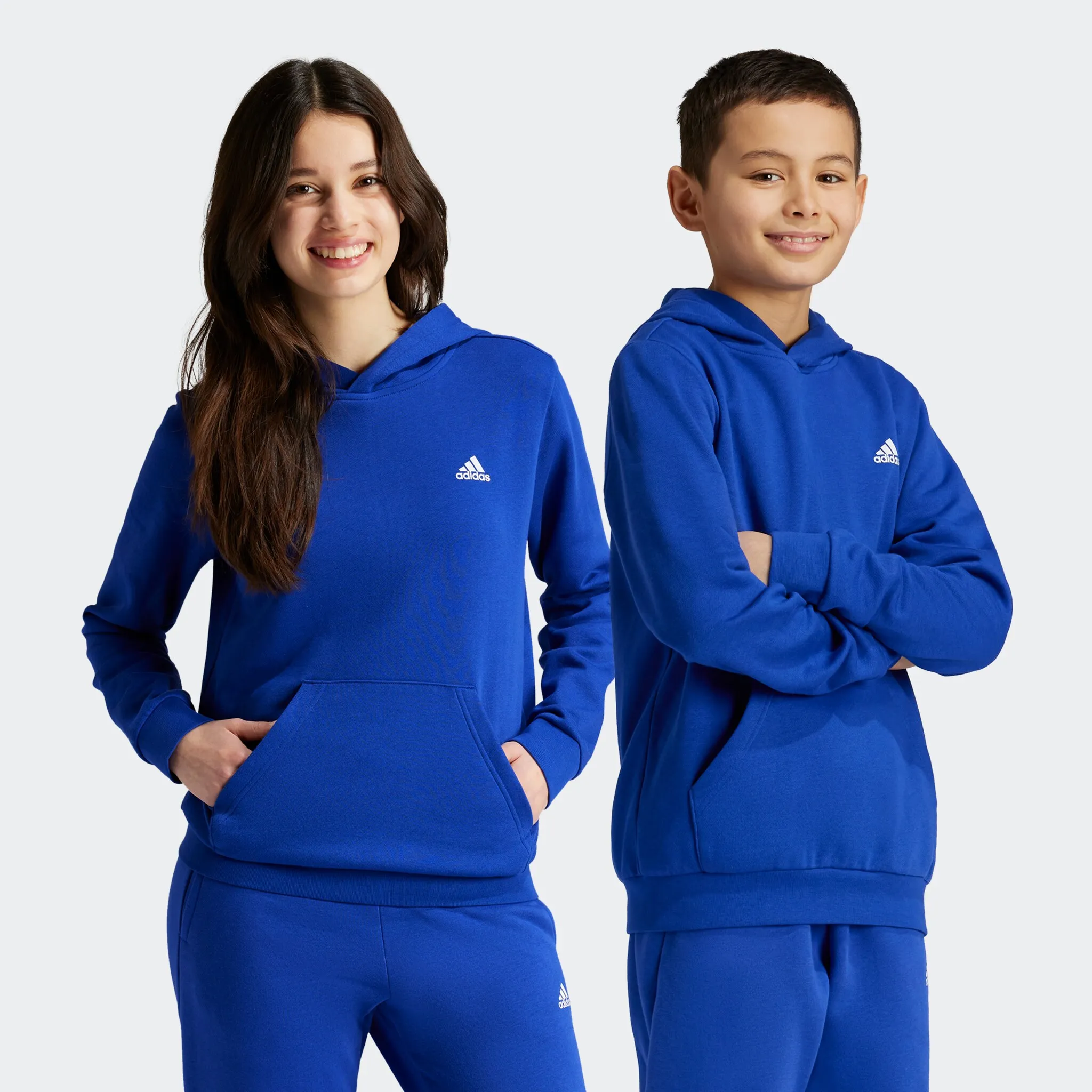 

Толстовка Adidas Sportswear с капюшоном "J SL FC FL HD", синий