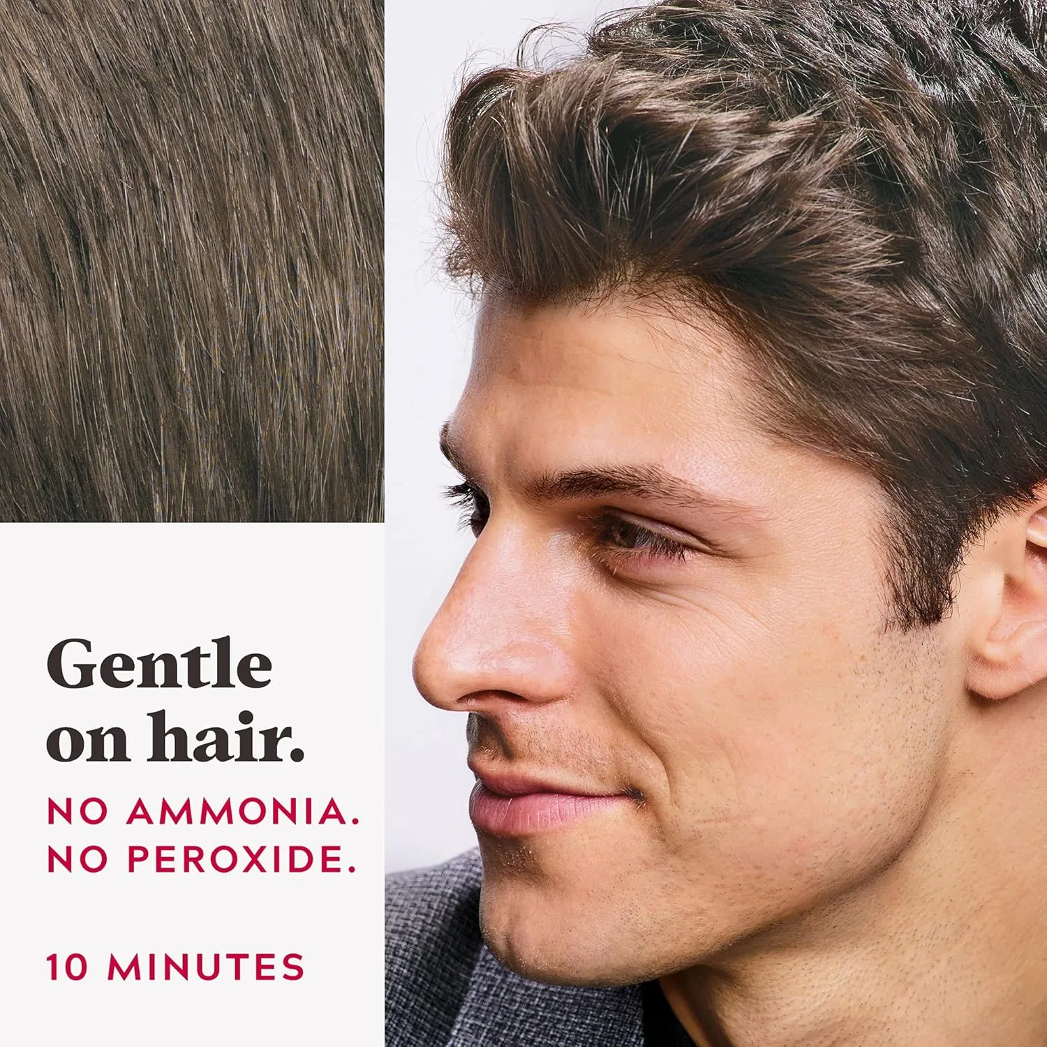 Краска для волос Just For Men Easy Comb-In Color для мужчин, легко наносится без смешивания, с помощью аппликатора-расчески - средне-коричневый, A-35, 1 шт. 1 штука (1 шт.), Medium Brown A-35 — фото 4