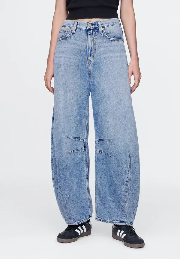 Джинсы Horseshoe selek wide leg Gap, medium indigo 21, средний индиго