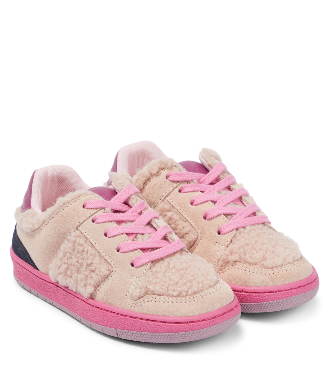 

Кроссовки из искусственного меха и кожи Marc Jacobs Kids, розовый
