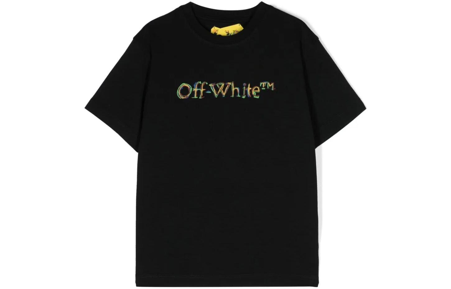 

Футболка детская Off-White с логотипом, черный