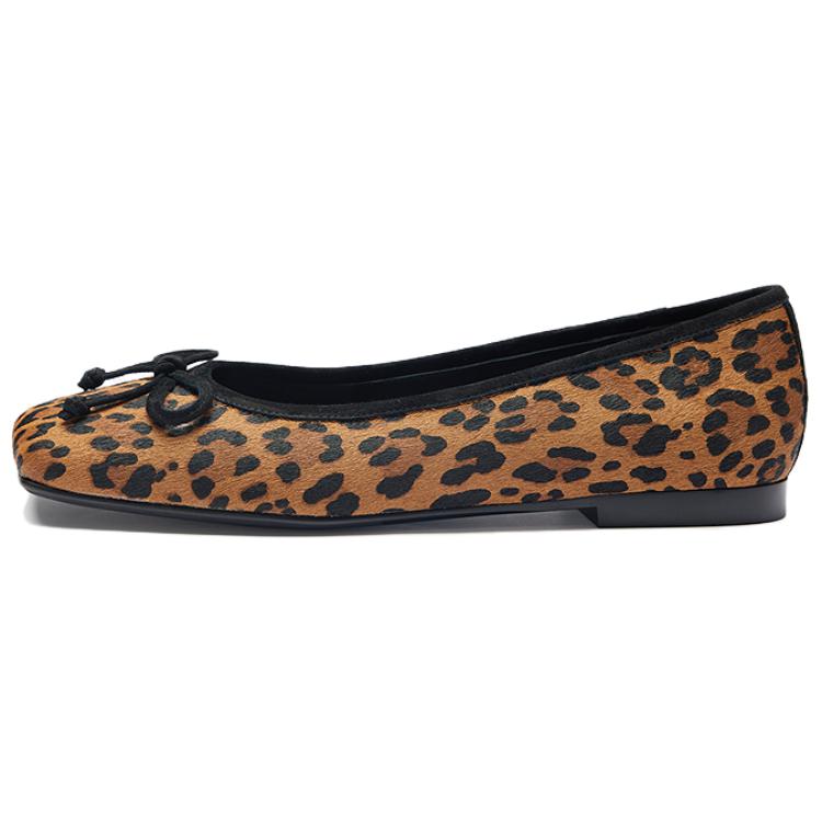 Повседневные однобортные туфли женские LE SAUNDA, Forest Wilds Leopard Coffee Leo