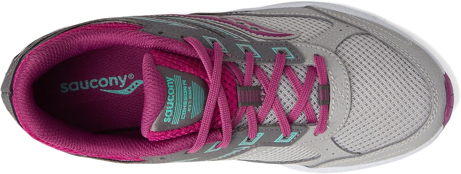 Кроссовки Saucony, серый/бирюзовый/малиновый — фото 3
