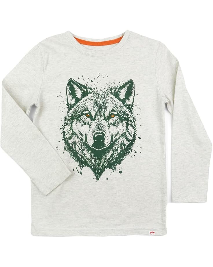 

Лонгслив Appaman Kids Graphic Long Sleeve Tee - Wolf Ink, цвет Cloud Heather