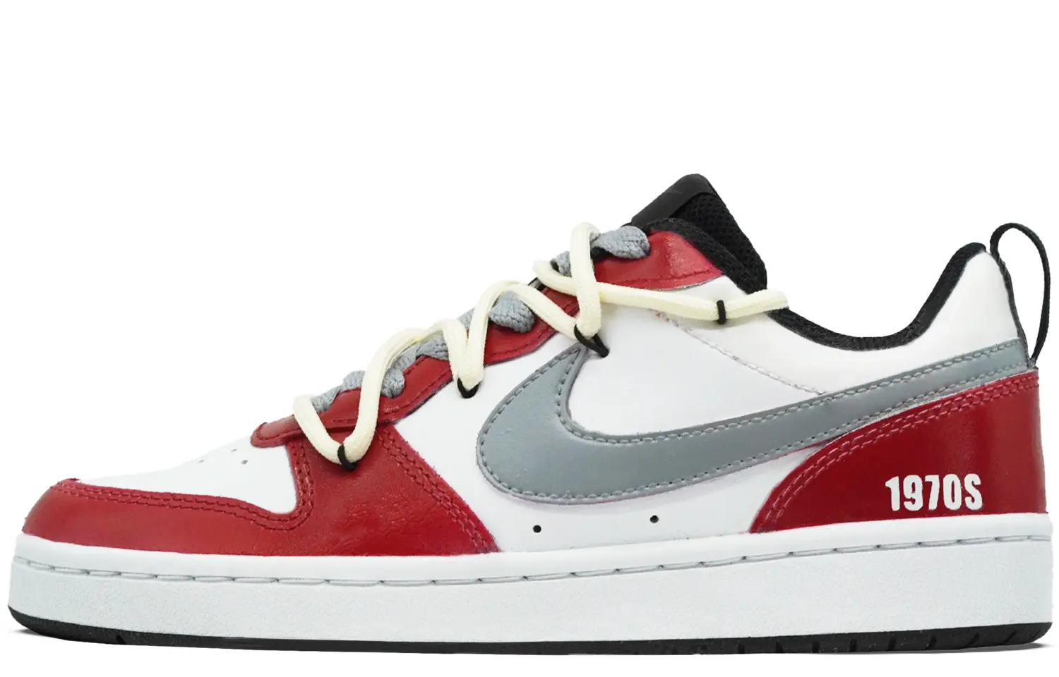 

Кроссовки Nike Court Borough Kids' Skateboarding Shoes Grade School, красный/белый