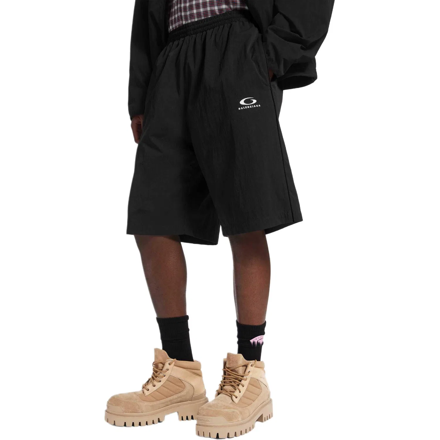 Шорты Logo Detailed Balenciaga, Black — фото 4