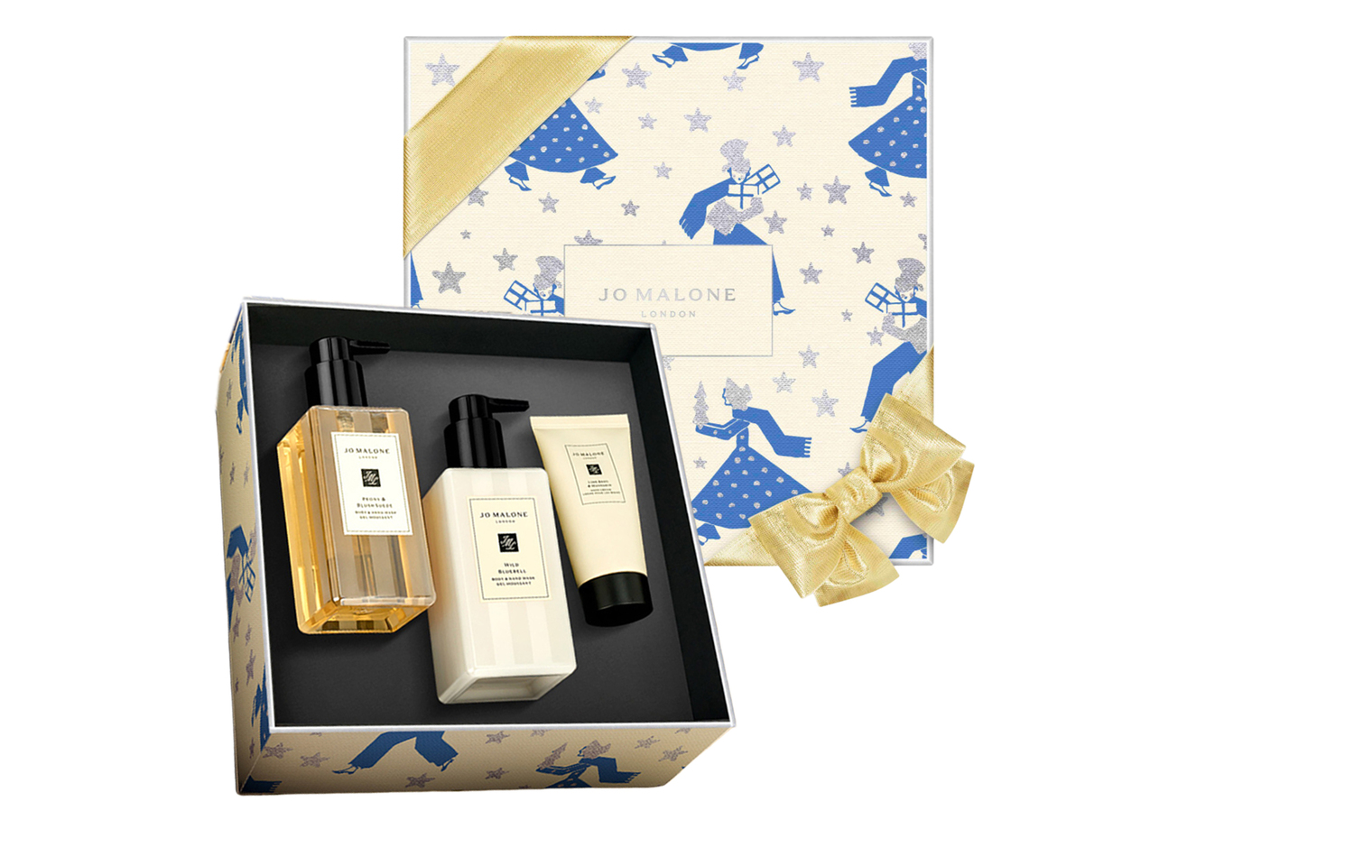 

Jo Malone London Zumalong подарочный набор для ухода British Pear и Small Bluebell очищающий 50ml+250ml+250ml