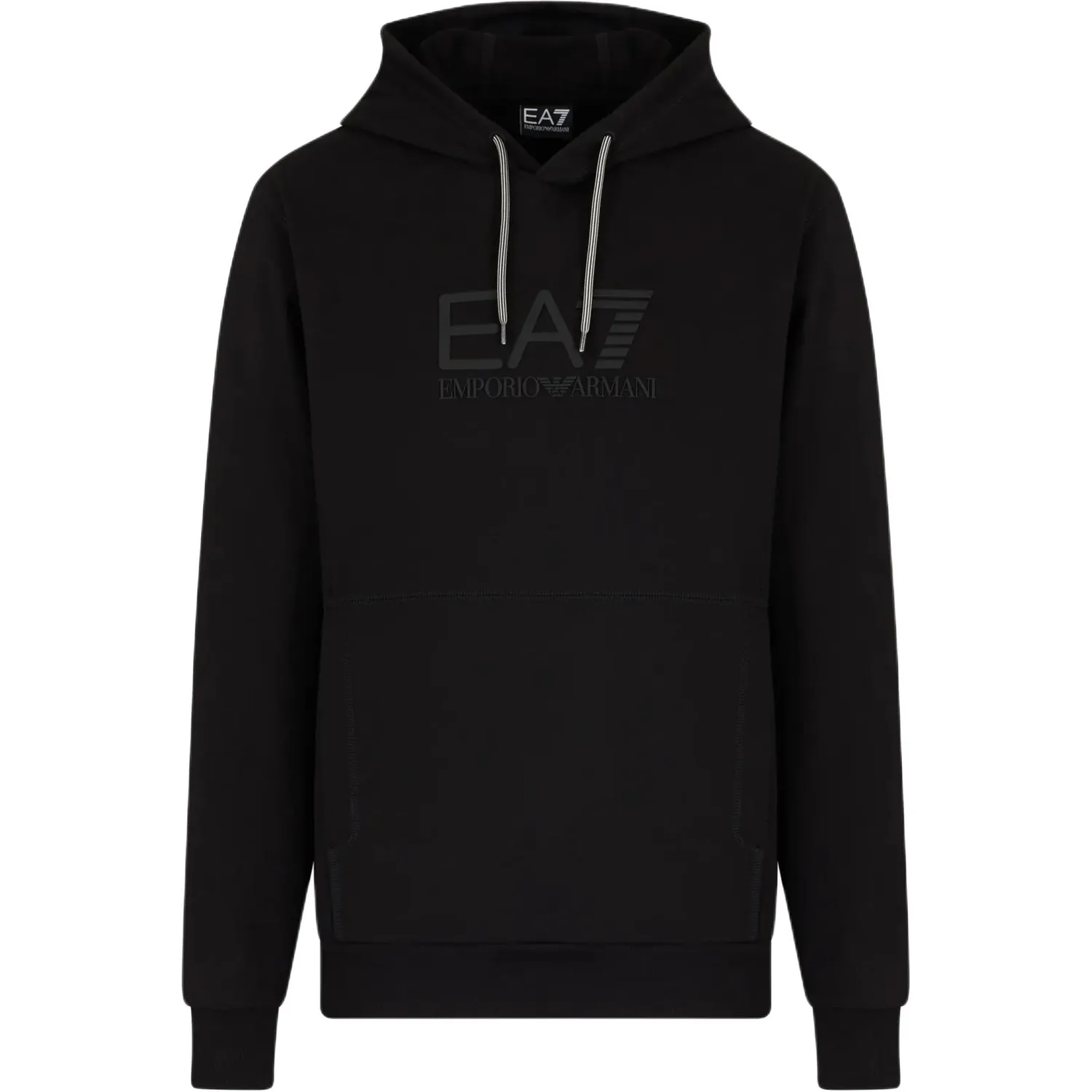 Толстовка с тиснением логотипа Ea7 EMPORIO ARMANI, черный
