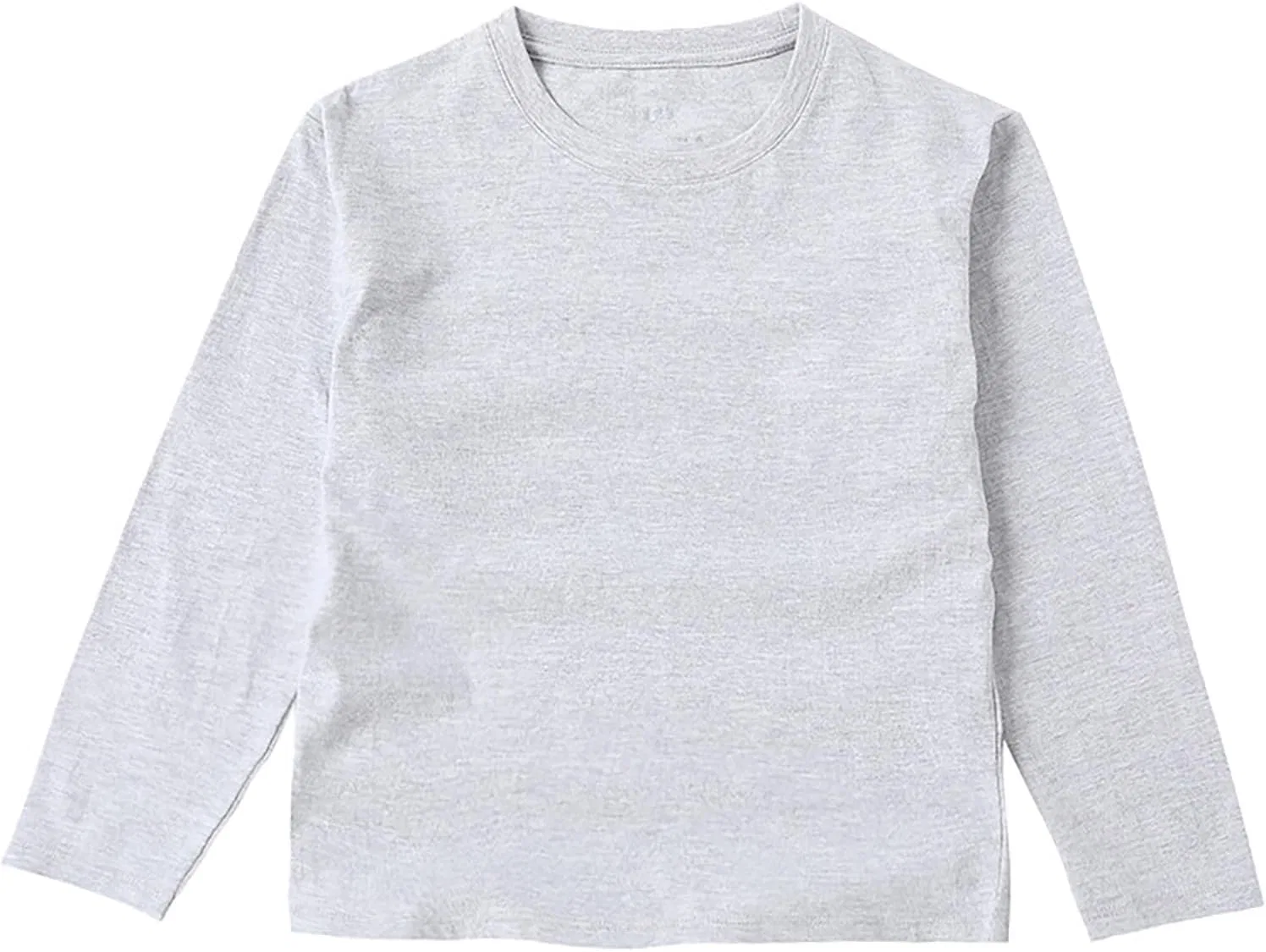 Футболка с длинным рукавом, облегающая, Cotton Soft, серый
