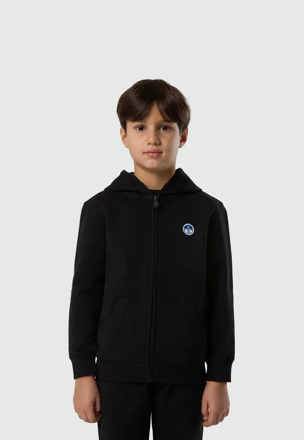 Толстовка на молнии с нашивкой с логотипом North Sails, Black — фото 2