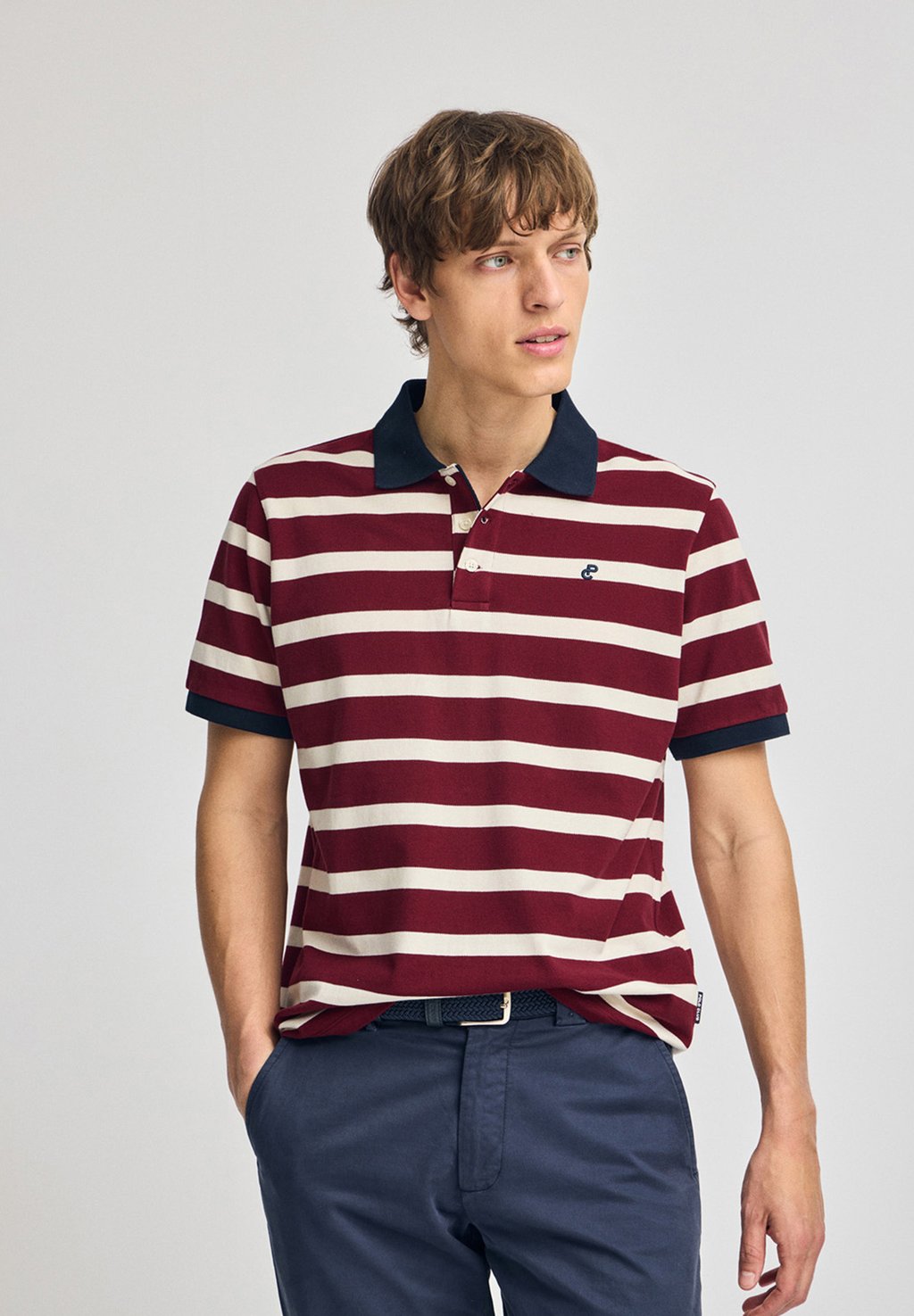 

Рубашка поло STRIPES REGULAR FIT GENOVA Polo Club, бургундия