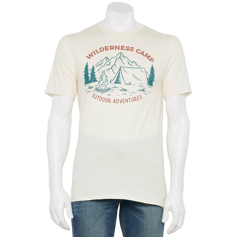 

Мужская футболка с рисунком Wilderness Camp Generic, цвет Natural