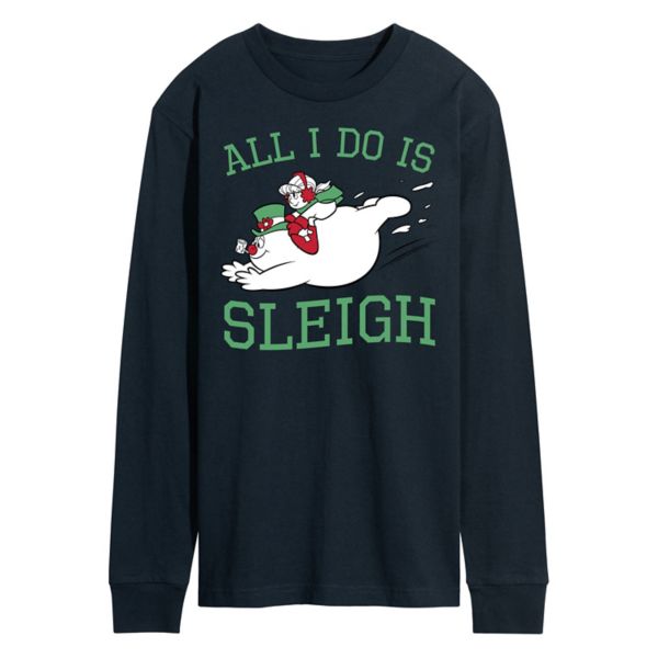 

Футболка мужская Frosty the snowman all i do is sleigh с длинным рукавом Licensed Character, синий