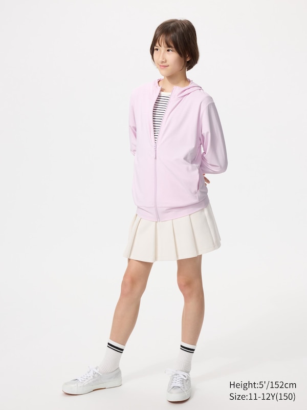 Толстовка AIRism с UV-защитой на молнии Uniqlo, 70 light purple — фото 2